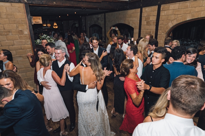 Waiheke wedding DJ dance floor at Mudbrick