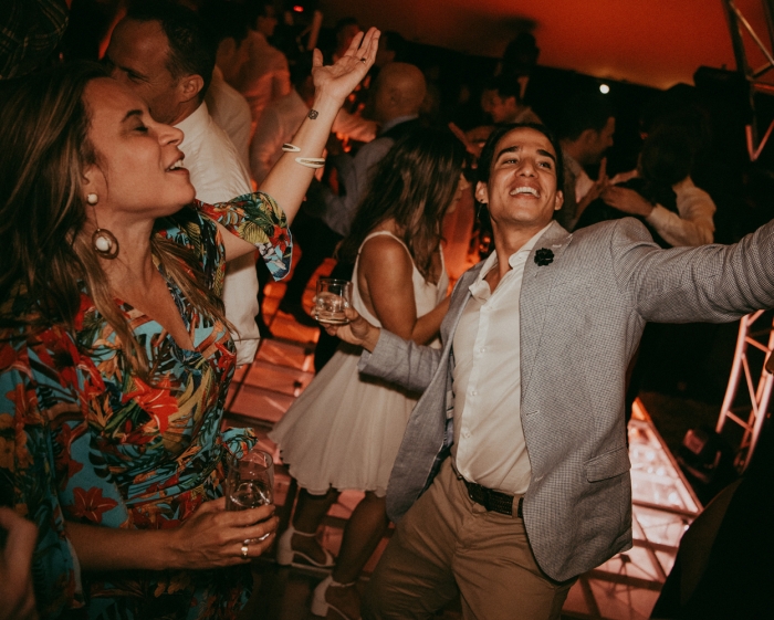 People dancing at birthday party with Auckland DJ